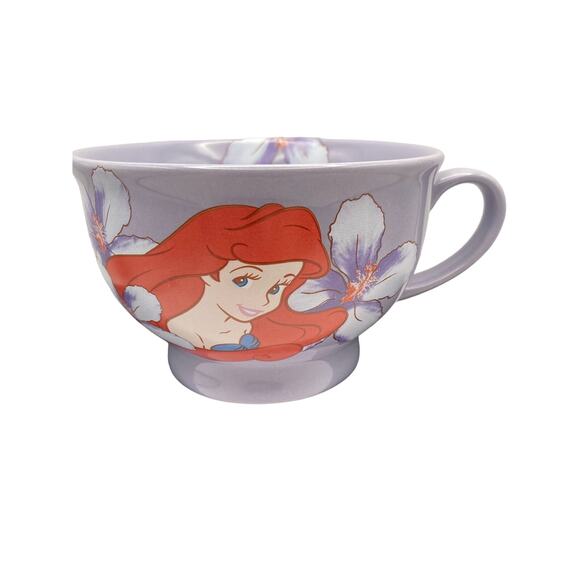 Disney Store lavender Little Mermaid Arial with Butterflies Coffee/ Tea Mug 20oz - Picture 1 of 7